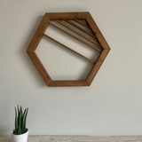 Hexágono Paralelo Deco Pared by SB Wood Studio