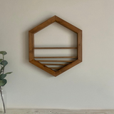 Hexágono Paralelo Deco Pared by SB Wood Studio