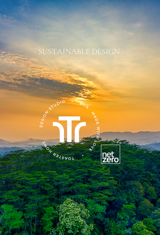 Toaster Home es una empresa Net-Zero, haciendo del diseño, algo sostenible compensando todas sus emisiones de Co2 a la atmósfera mediante proyectos de reforestación