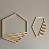 Pareja de Hexágonos Geométricos by SB Wood Studio